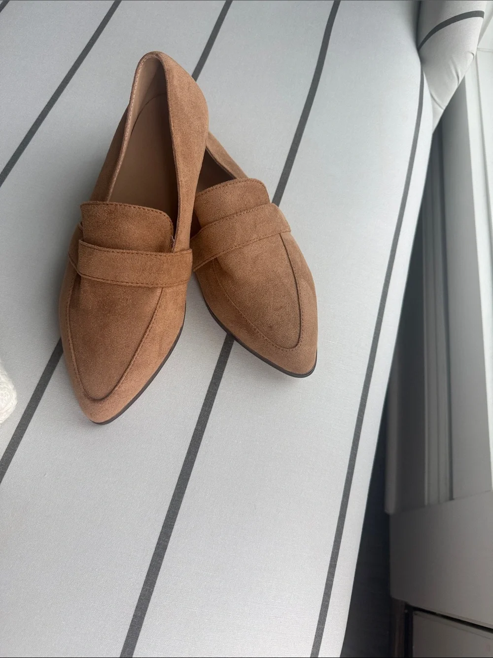 New Suede Pointed-Toe Loafers size 9